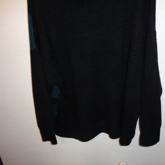 NEW EVRI Sweater Size 3X Black & Teal Crewneck Women's Plus - Picture 9 of 9